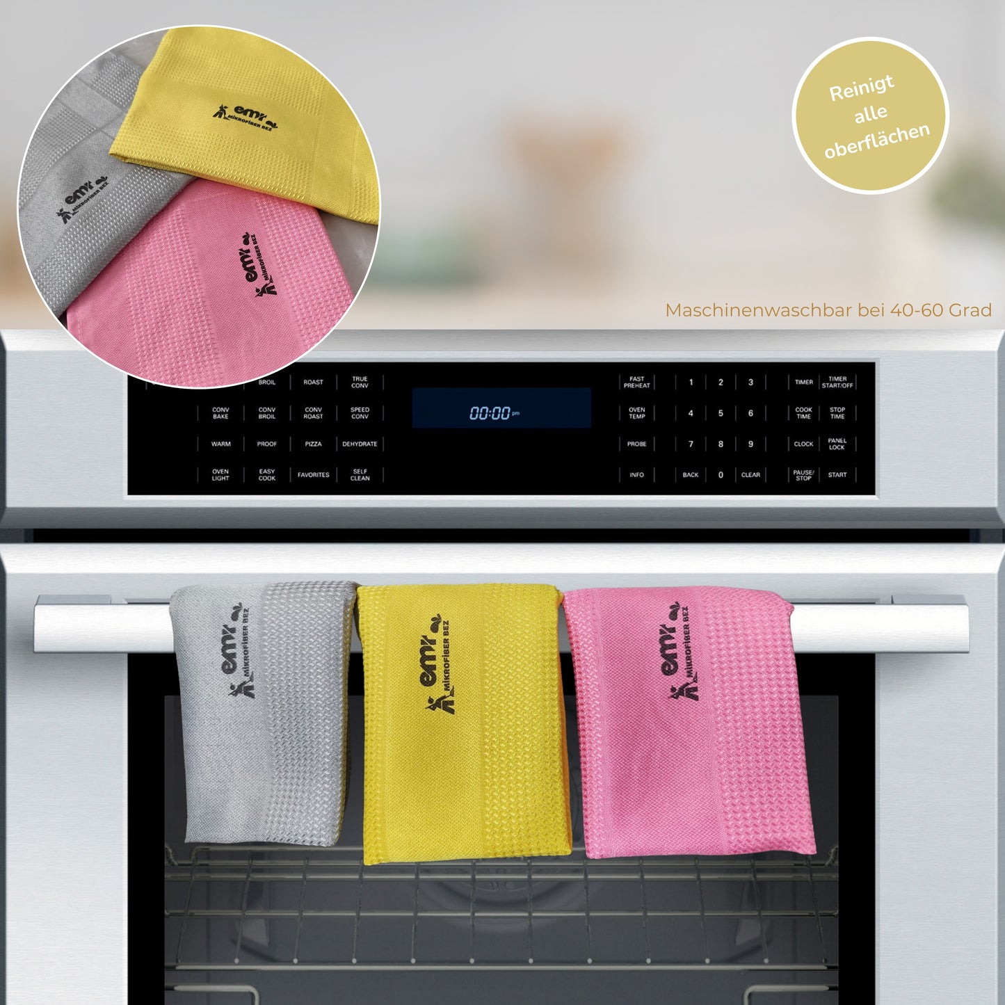 3'lü Mikrofiber Bez