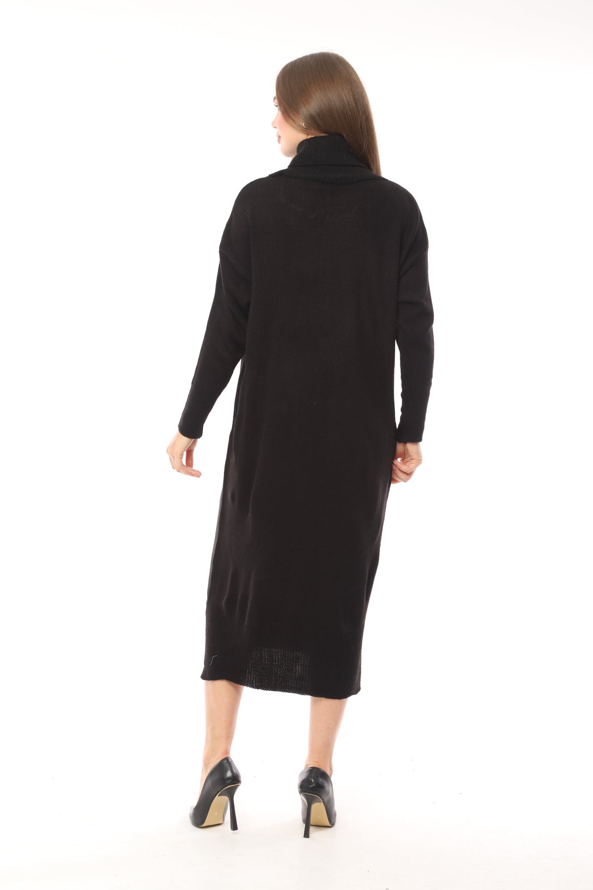 Balıkçı Yaka Triko Elbise