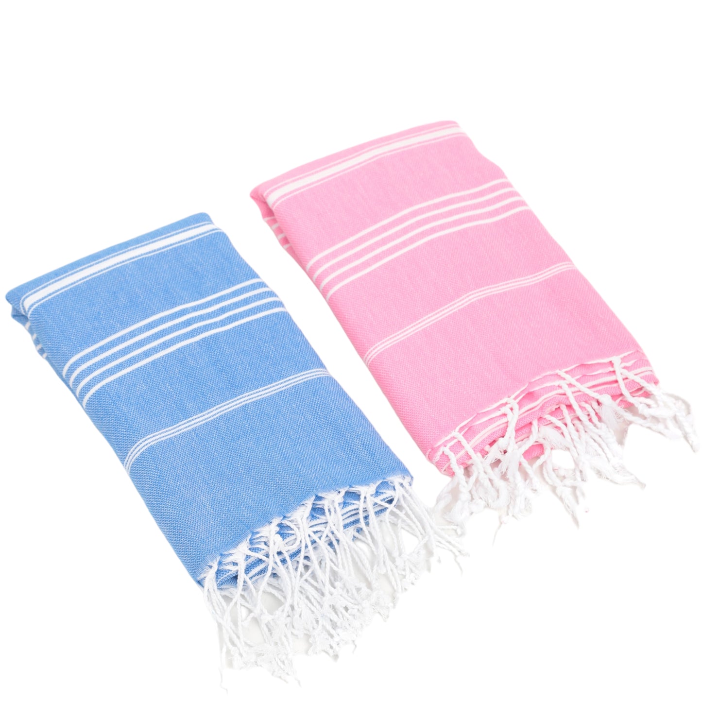 Here Mood %100 Pamuk Tatil Peştemal Seti (Mavi/Pembe)