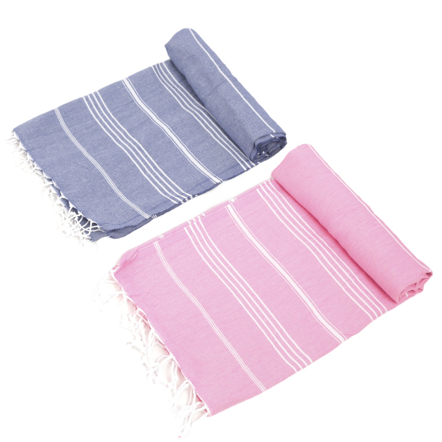 Here Mood %100 Pamuk Tatil Peştemal Seti (Petrolmavisi/Pembe)