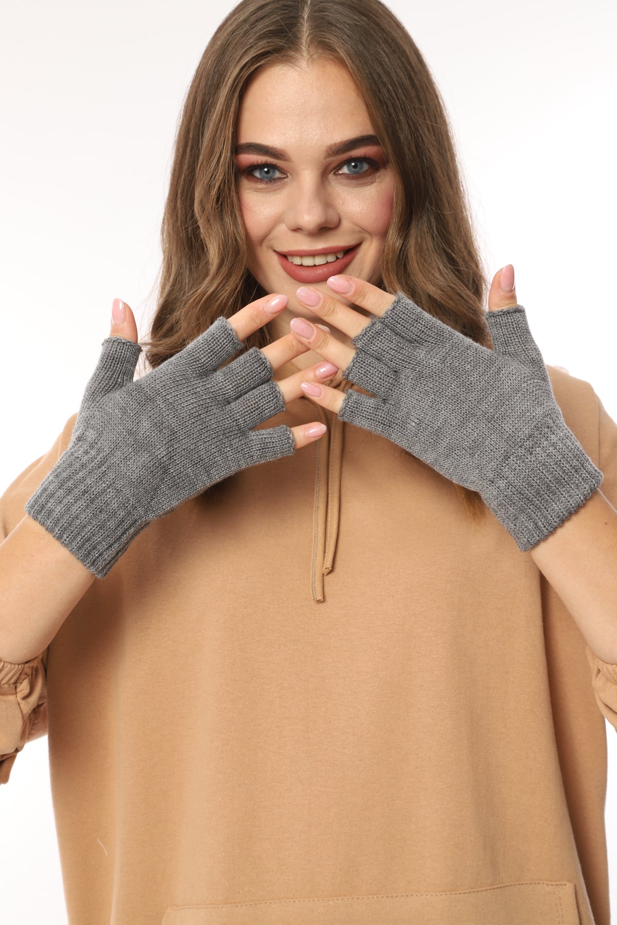 Parmaksız Eldiven (Koyu Gri)