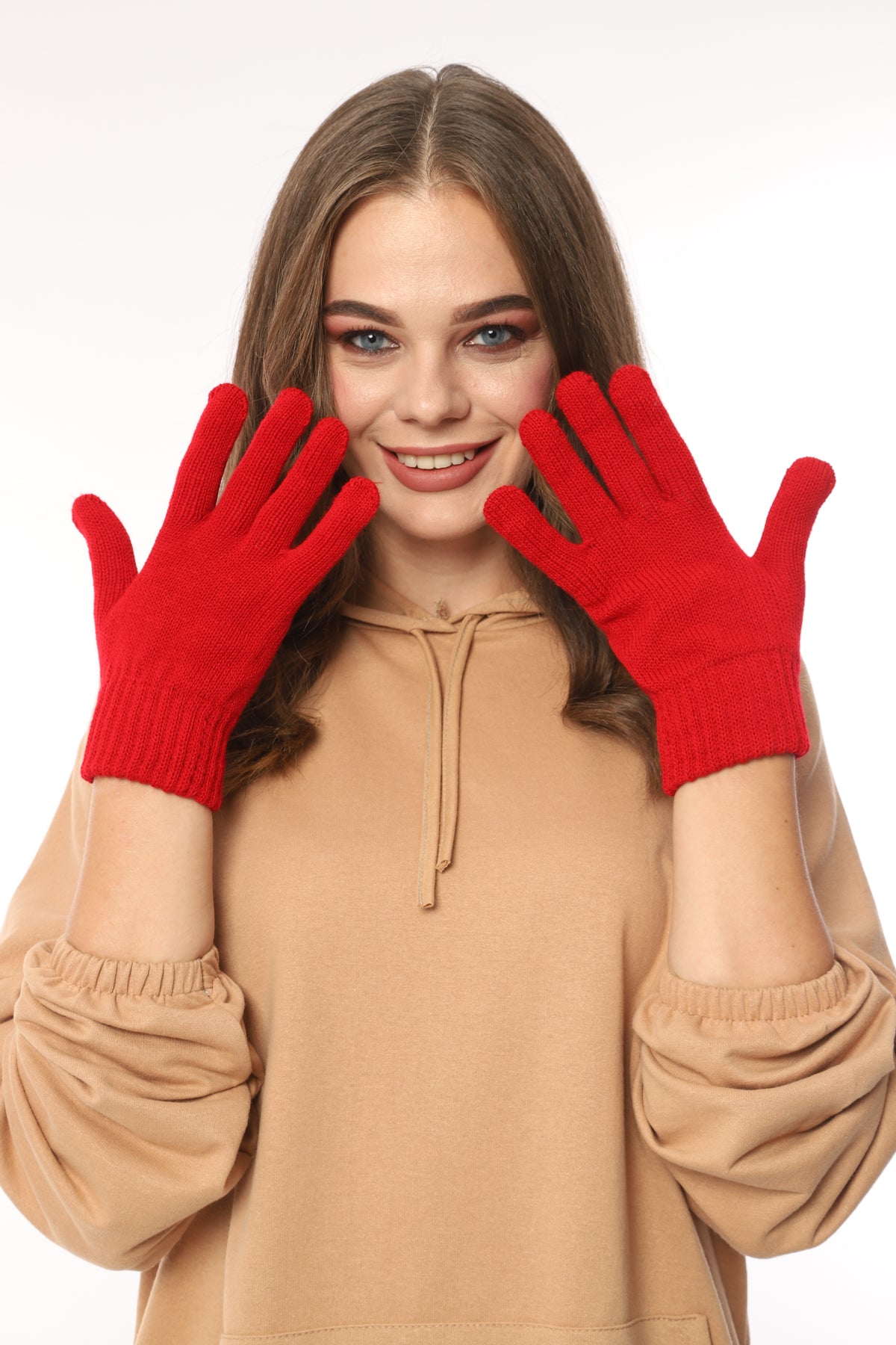 Parmaklı Eldiven (Kırmızı)