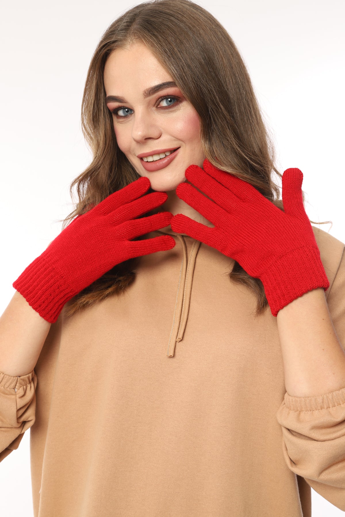 Parmaklı Eldiven (Kırmızı)