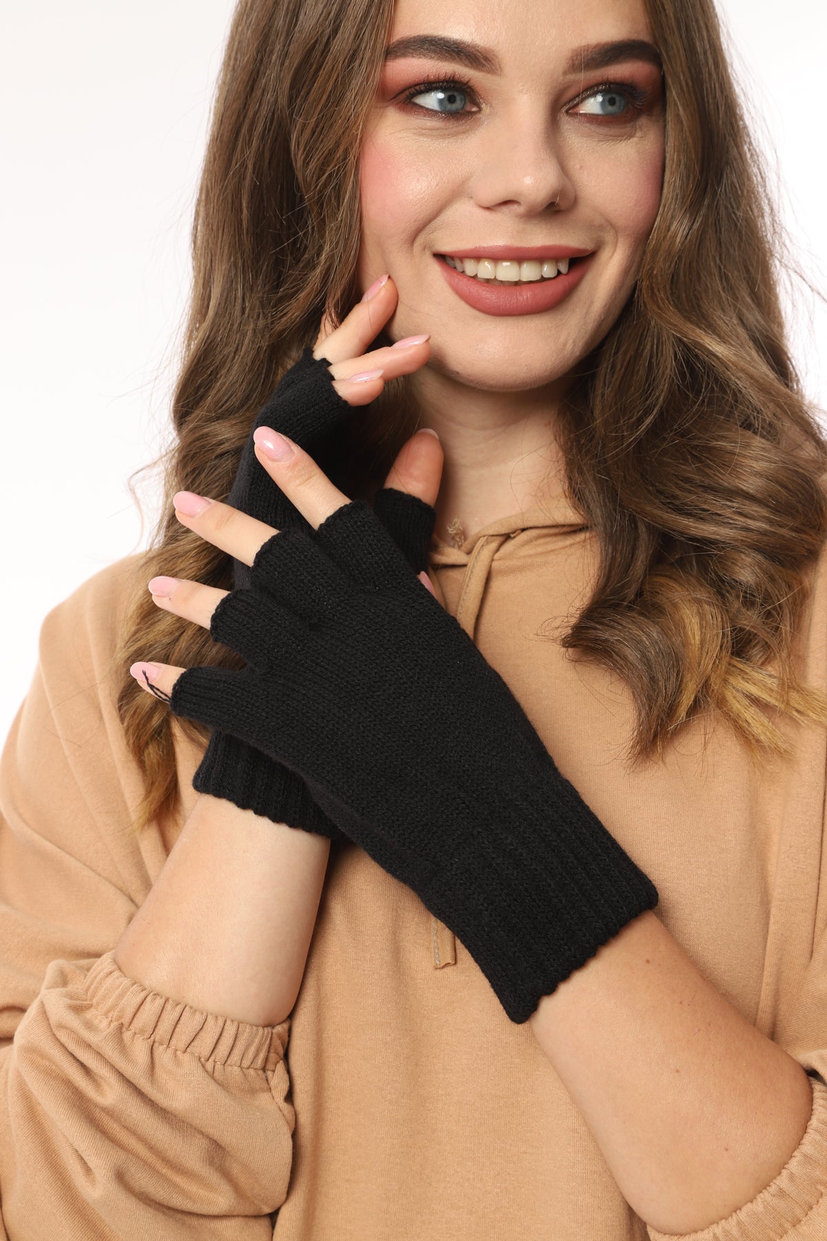 Parmaksız Eldiven (Siyah)