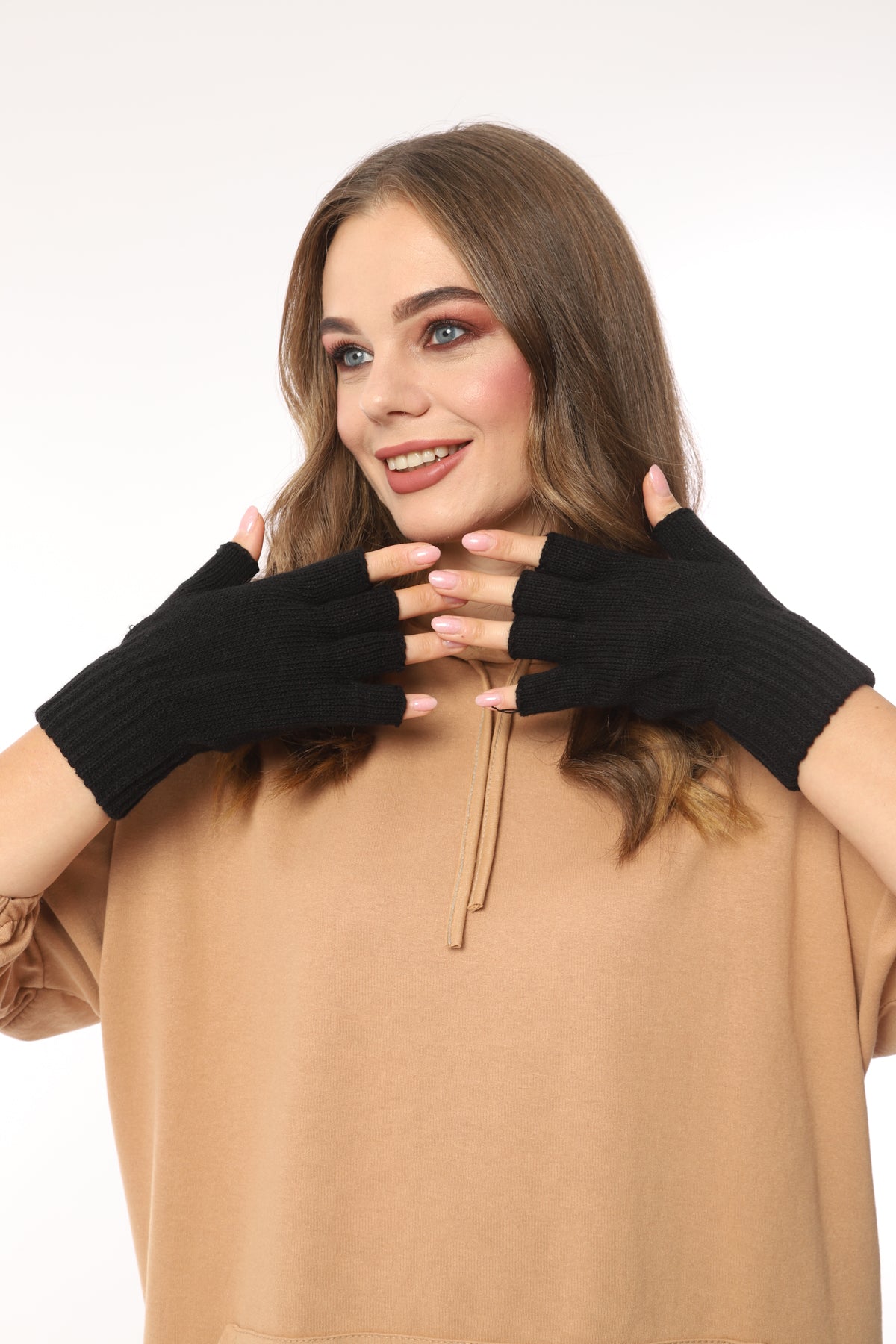 Parmaksız Eldiven (Siyah)