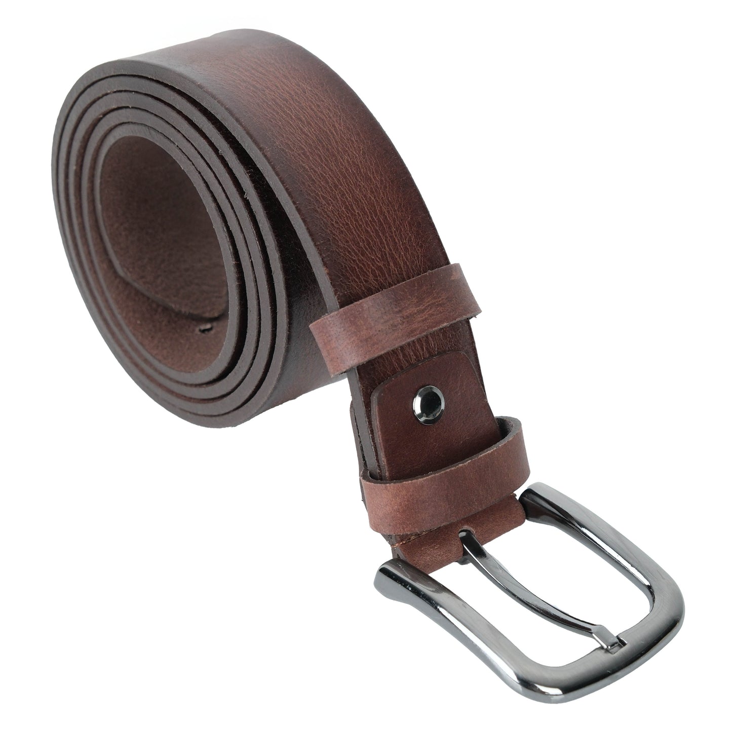 Premium Gerçek Deri Kemer (Kahverengi)