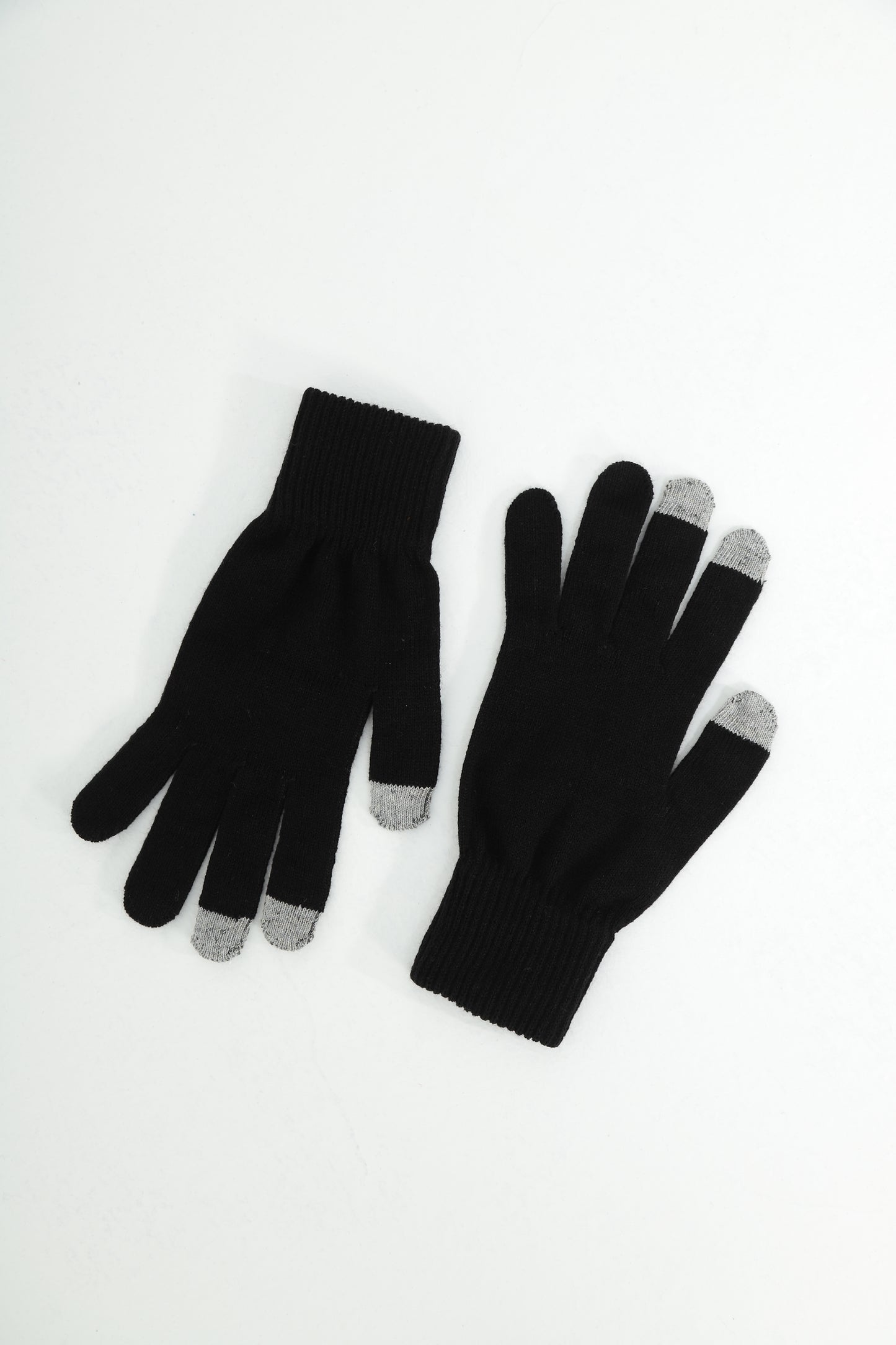 Dokunmatik Parmaklı Eldiven (Siyah)