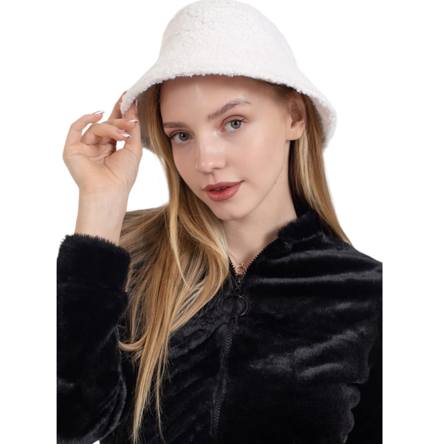 Here Mood Kışlık Ponpon Şapka (Beyaz)