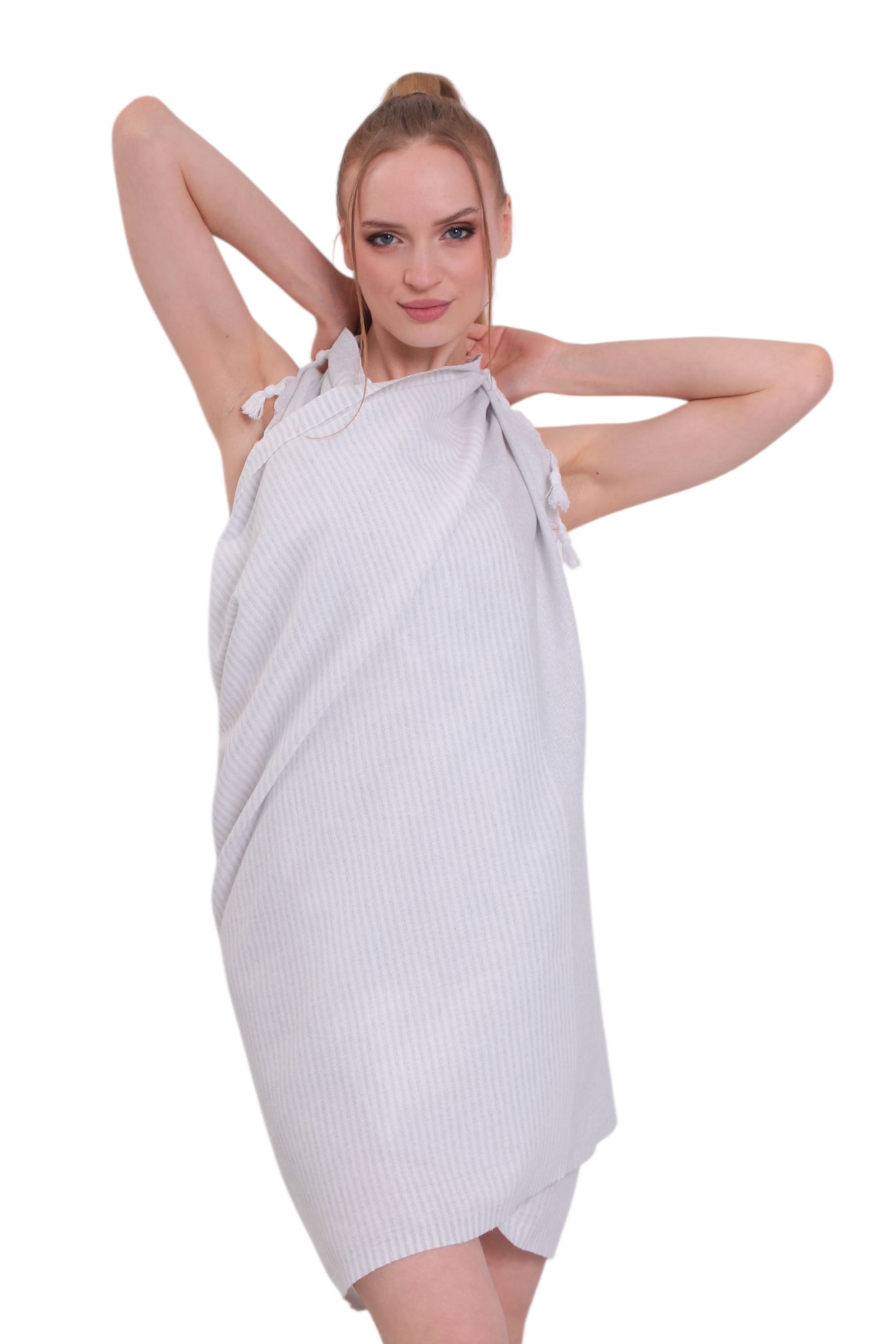 Here Mood Hürrem Desen Pestemal (Gri)