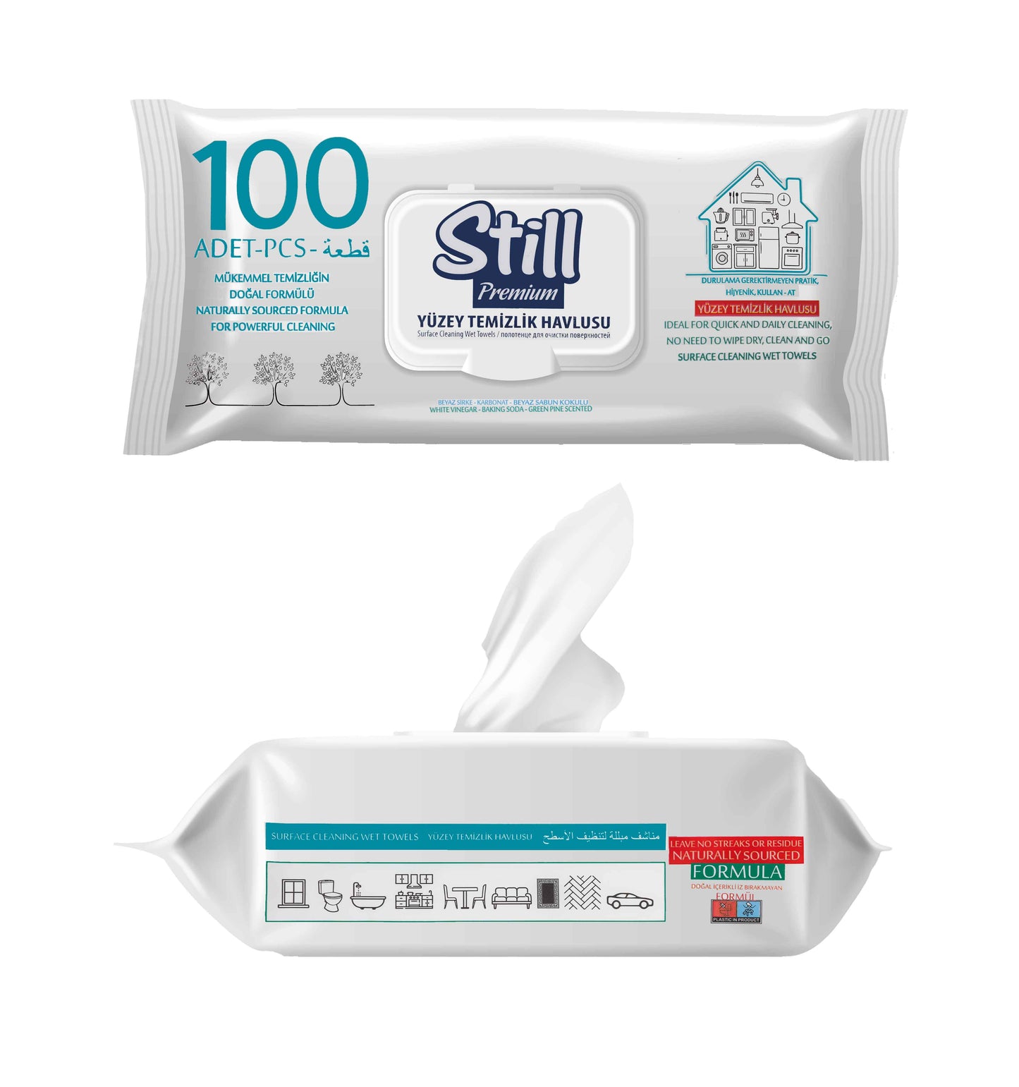 Still Premium Yüzey Temizlik Havlusu Beyaz Sabun Kokulu