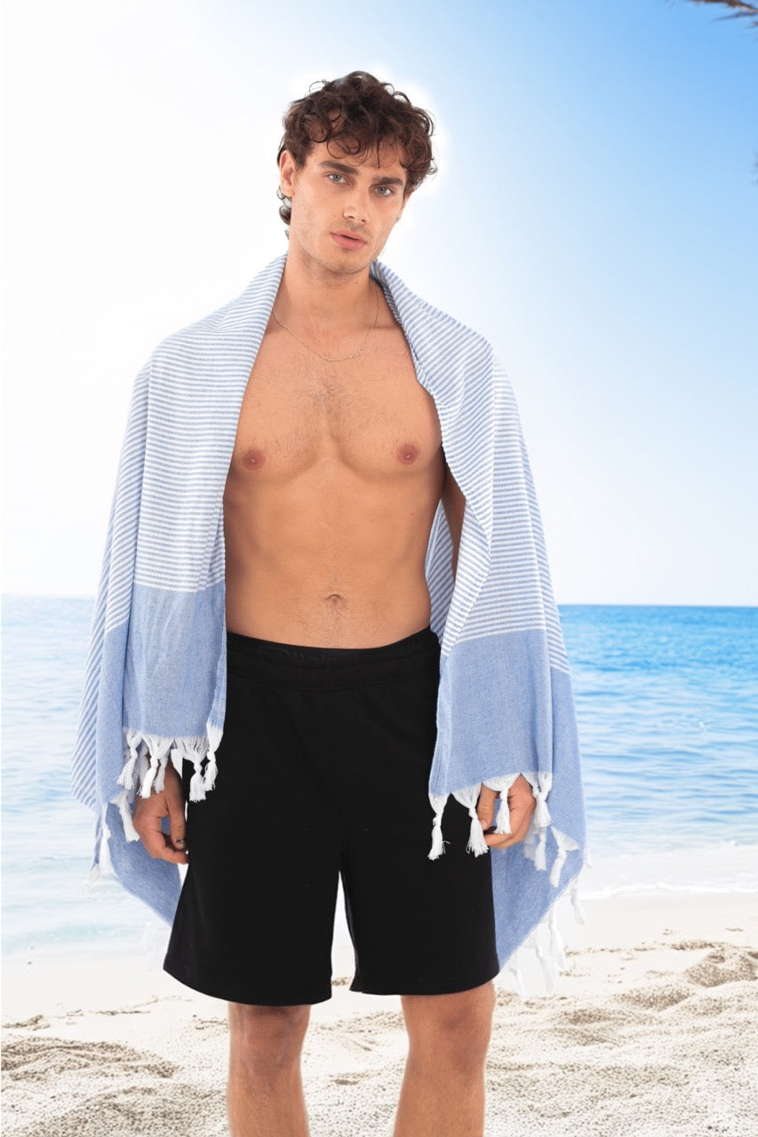 Here Mood Hürrem Desen Pestemal (Mavi)