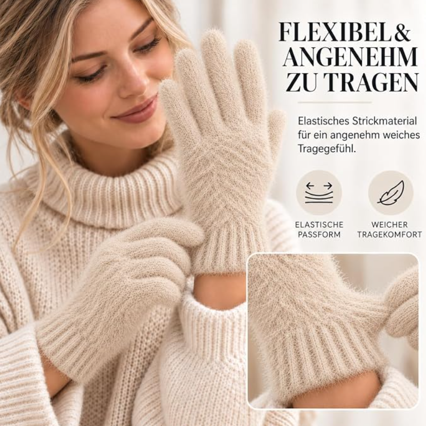 Winterhandschuhe für Damen (Creme)