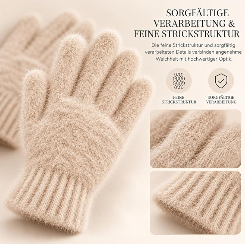 Winterhandschuhe für Damen (Creme)