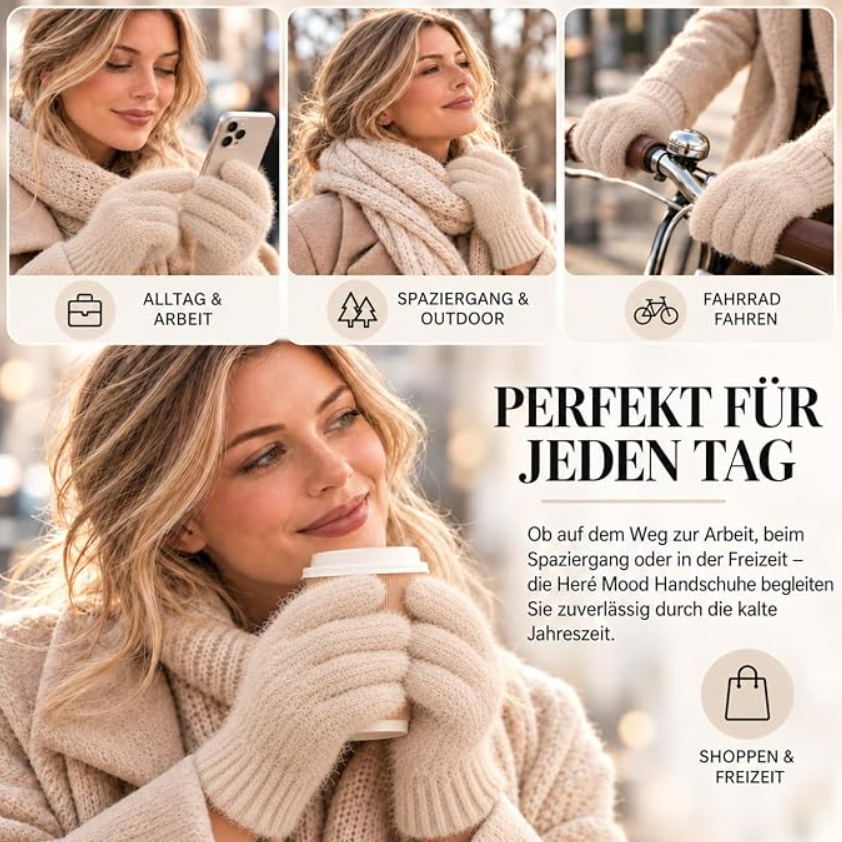 Winterhandschuhe für Damen (Creme)