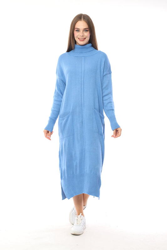 Balıkçı Yaka Triko Elbise