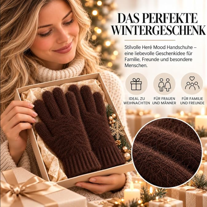 Winterhandschuhe für Damen (Dunkelbraun)
