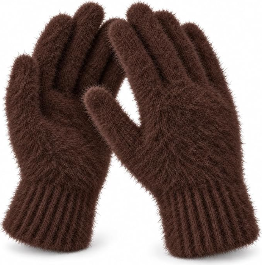 Winterhandschuhe für Damen (Dunkelbraun)