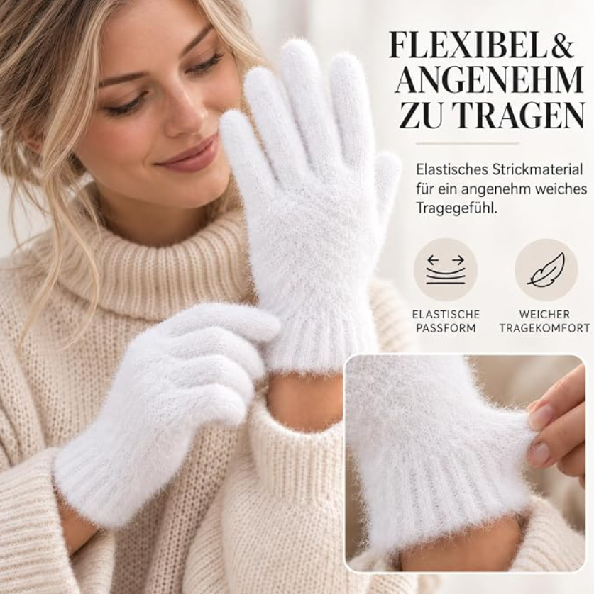 Winterhandschuhe für Damen (Weiß)