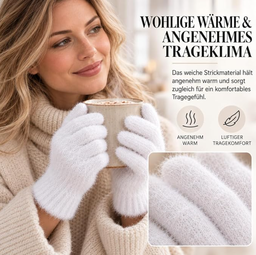 Winterhandschuhe für Damen (Weiß)