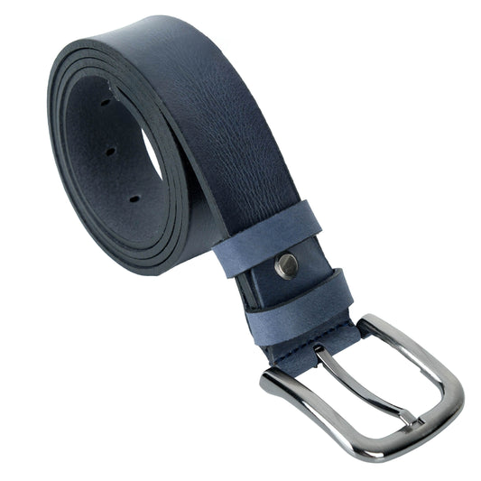 Premium Gerçek Deri Kemer (Lacivert)