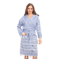 Heré Mood Sultan Muster Damen-Bademantel Pestemal (Blau)