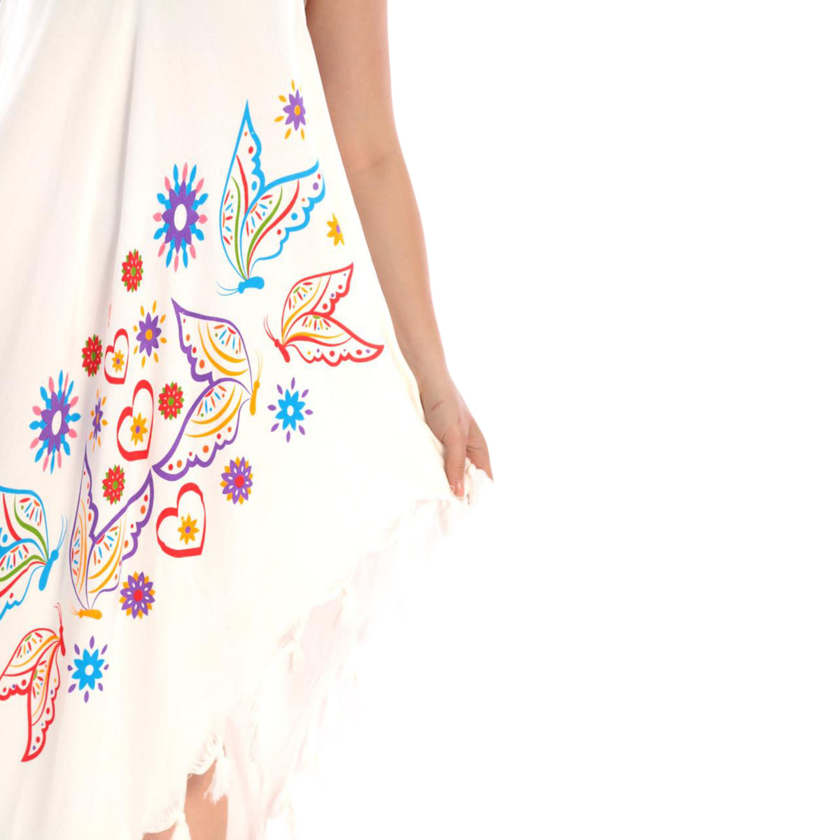 Gemustertes Strandkleid