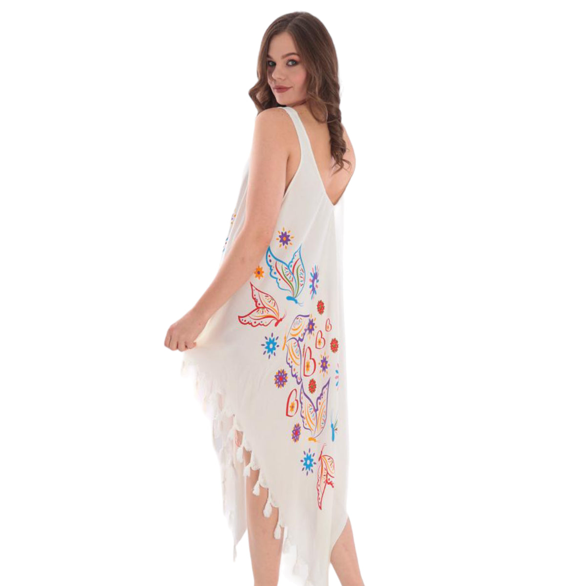 Gemustertes Strandkleid