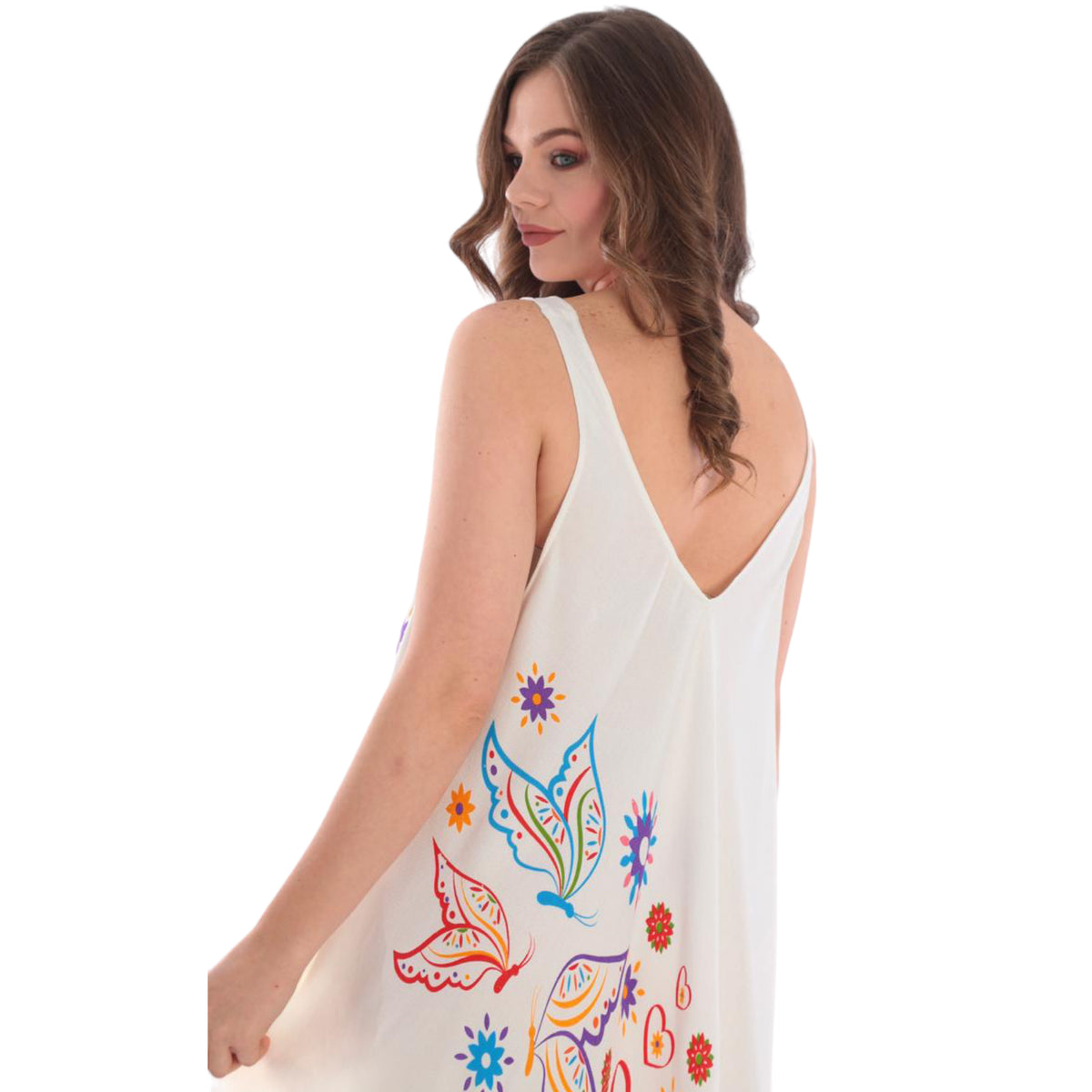 Gemustertes Strandkleid