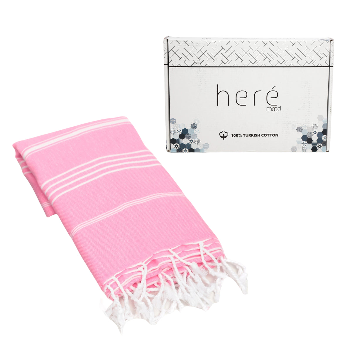 Heré Mood %100 Pamuk Peştemal (Pembe)
