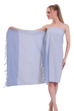 Heré Mood Hürrem Pestemal mit Muster (Blau)