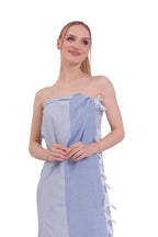 Heré Mood Hürrem Pestemal mit Muster (Blau)